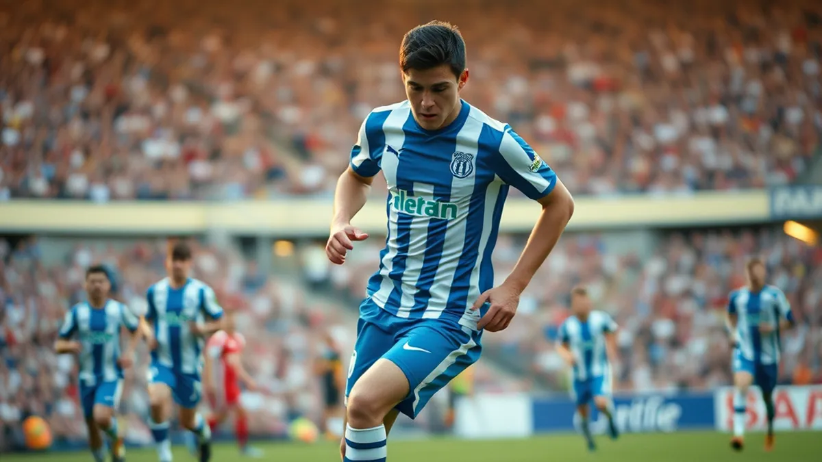 Sergio Gómez brilla en el centro del campo de Real Sociedad B